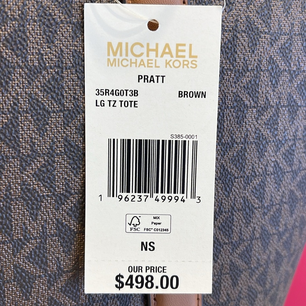 MICHAEL KORS
Pratt Large Signature Logo Tote Shoulder Bag
COLOR BROWN
NWT - Picture 7 of 16